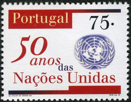 Portugal - 1995 - 50 Anos das Nacoes Unidas - 75Esc