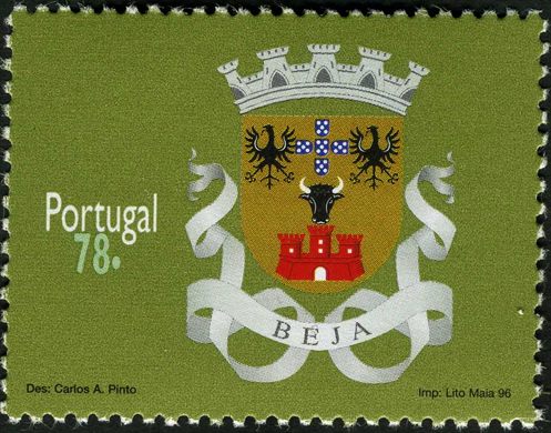 Portugal - 1996 - Brasoes dos Distritos - Beja - 78Esc