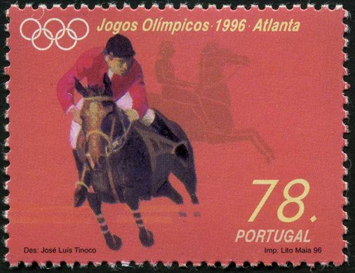 Portugal - 1996 - Jogos Olimpicos Atlanta Hipismo - 78Esc00