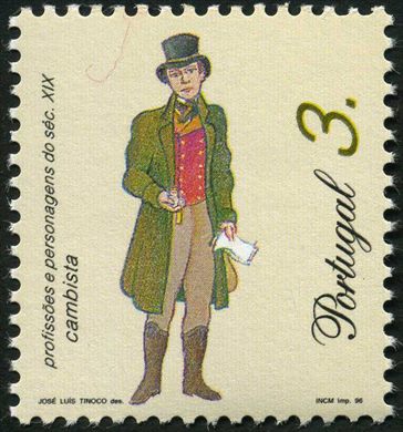 Portugal - 1996 - Profissoes e Personagens do Seculo XIX - 3Esc