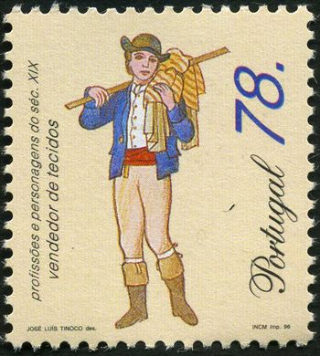 Portugal - 1996 - Profissoes e Personagens do Seculo XIX - 78Esc