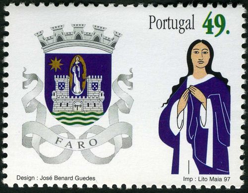 Portugal - 1997 - Brasoes dos Distritos - Faro - 49Esc