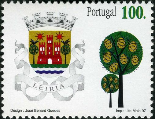 Portugal - 1997 - Brasoes dos Distritos - Leiria - 100Esc