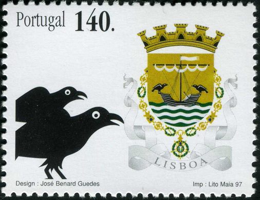 Portugal - 1997 - Brasoes dos Distritos - Lisboa - 140Esc