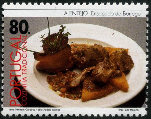 Portugal - 1997 - Cozinha Tradicional - Alentejo Ensopado Borrego - 80Esc