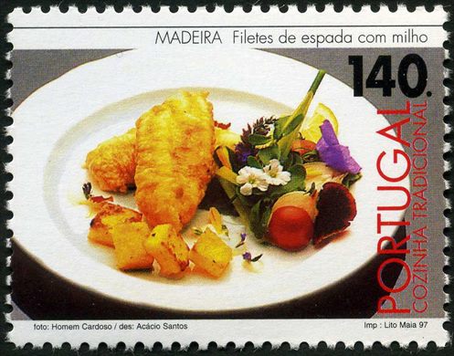 Portugal - 1997 - Cozinha Tradicional - Madeira Filetes Espada Milho - 140Esc
