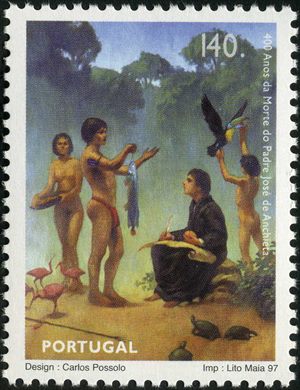 Portugal - 1997 - Padre Jose de Anchieta 400 Anos - 140Esc