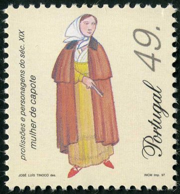 Portugal - 1997 - Profissoes e Personagens do Seculo XIX - 49Esc