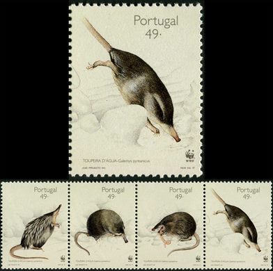 Portugal - 1997 - Fauna WWF Toupeira dAgua A Mergulhar - 49Esc00