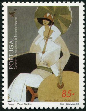Portugal - 1998 - Centenario do Nascimento de Bernardo Marques - 85Esc