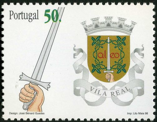Portugal - 1998 - Brasoes dos Distritos - Vila Real - 50Esc