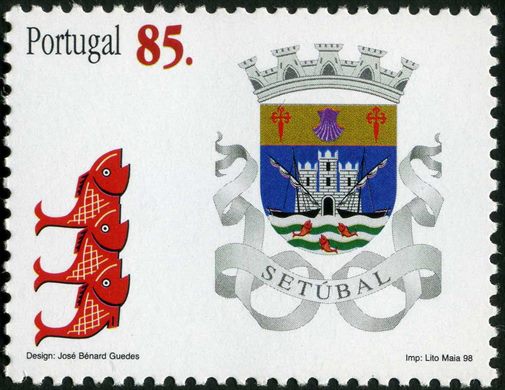 Portugal - 1998 - Brasoes dos Distritos - Setubal - 85Esc