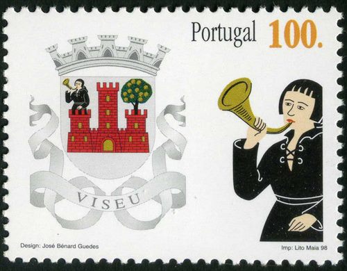 Portugal - 1998 - Brasoes dos Distritos - Viseu - 100Esc