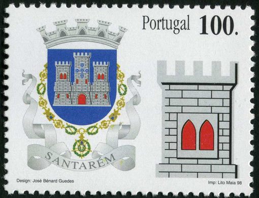 Portugal - 1998 - Brasoes dos Distritos - Santarem - 100Esc