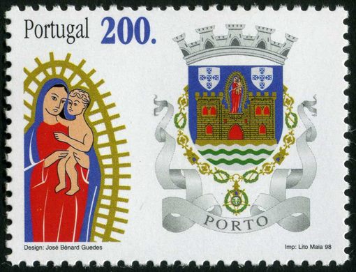 Portugal - 1998 - Brasoes dos Distritos - Porto - 200Esc