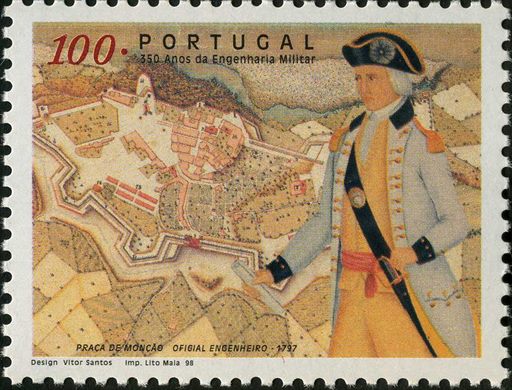 Portugal - 1998 - Engenharia Militar 350 Anos - 100Esc