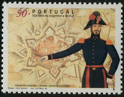 Portugal - 1998 - Engenharia Militar 350 Anos - 50Esc