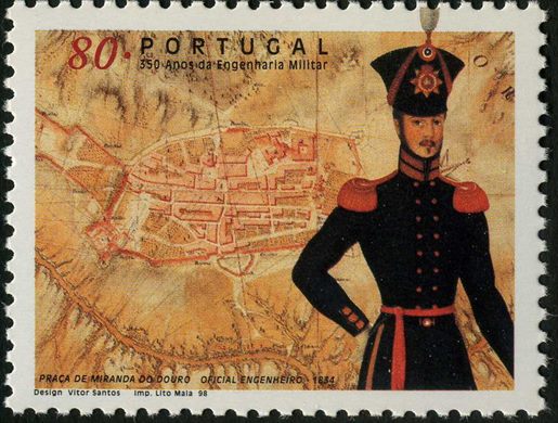 Portugal - 1998 - Engenharia Militar 350 Anos - 80Esc