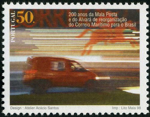 Portugal - 1998 - 200 Anos Mala Posta Correio Maritimo Brasil - 50Esc