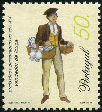 Portugal - 1998 - Profissoes e Personagens do Seculo XIX - 50.00