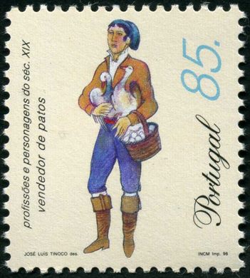 Portugal - 1998 - Profissoes e Personagens do Seculo XIX - 85.00