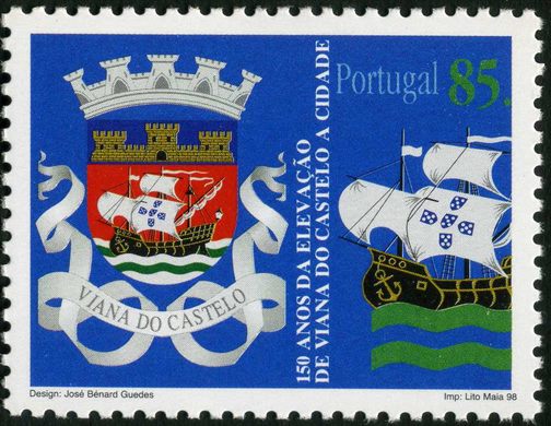Portugal - 1998 - 150 Anos Elevacao Viana do Castelo - 85Esc