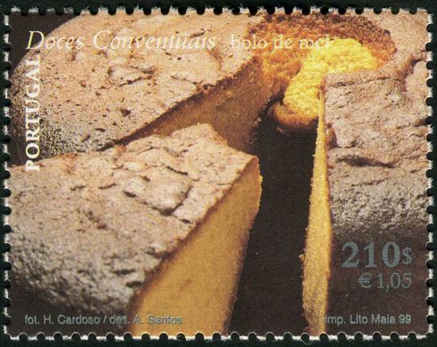Portugal - 1999 - Doces Conventuais - Bolo de Mel - 210 00Esc