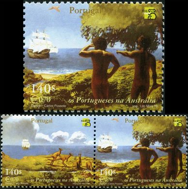 Portugal - 1999 - Os Portugueses na Australia - Indigenas e a Nau - 140 00