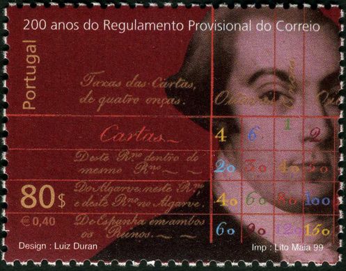 Portugal - 1999 - 200 Anos Regulamento Provisional do Correio - 80Esc