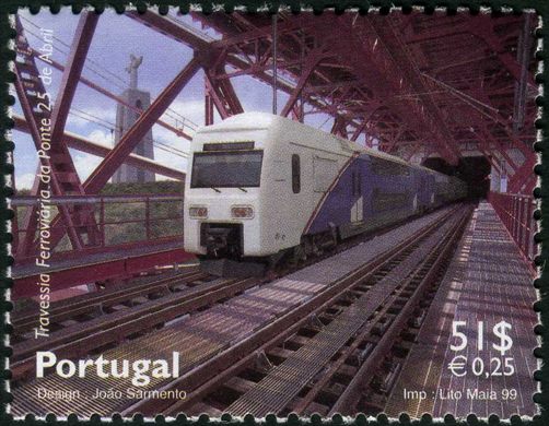 Portugal - 1999 - Travessia Ferroviaria da Ponte 25 de Abril - 51 00