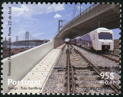 Portugal - 1999 - Travessia Ferroviaria da Ponte 25 de Abril - 95 00