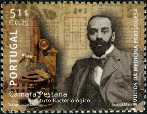 Portugal - 1999 - Vultos da Medicina Portuguesa - Camara Pestana Instituto Bacteriologico - 51Esc