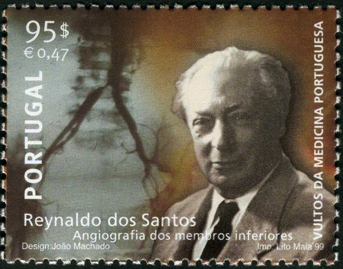 Portugal - 1999 - Vultos da Medicina Portuguesa - Reynaldo dos Santos Angiografia dos Membros Inferiores - 95Esc