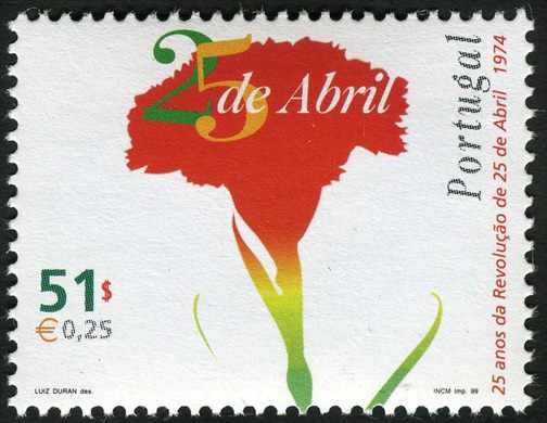 Portugal - 1999 - 25 Anos da Revolucao de 25 de Abril - 51Esc