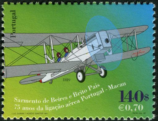 Portugal - 1999 - Ligacao aerea Portugal Macau DH9 - 140Esc00