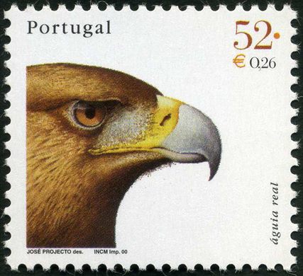 Portugal - 2000 - Aves de Portugal - Aguia Real - 52Esc