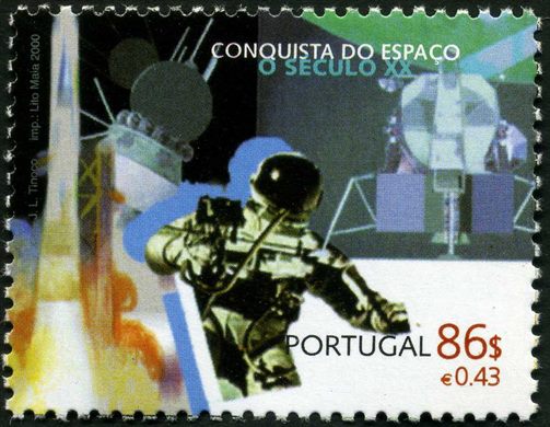 Portugal - 2000 - O Seculo XX Conquista do Espaco - 86 00Esc