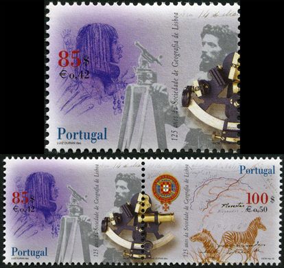 Portugal - 2000 - 125 Anos Sociedade Geografia Lisboa - 85Esc