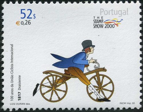 Portugal - 2000 - 100 Anos da Uniao Ciclista Internacional (Draisienne) - 52Esc