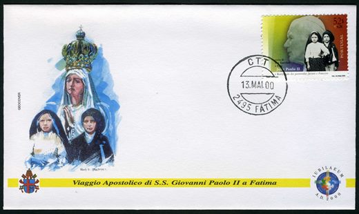 Portugal - 2000 - FDC Visita Joao Paulo II Fatima Beatificacao Pastorinhos - 52Esc