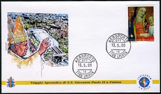 Portugal - 2000 - FDC Visita Joao Paulo II Fatima Bimilenario Cristo - 52Esc
