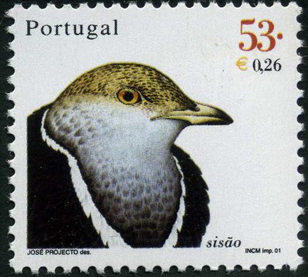 Portugal - 2001 - Aves de Portugal - Sisao - 53Esc