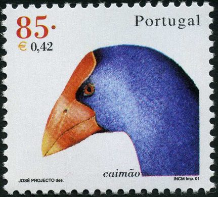 Portugal - 2001 - Aves de Portugal - Caimao - 85Esc