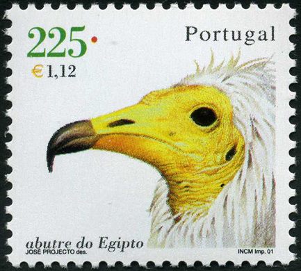 Portugal - 2001 - Aves de Portugal - Abutre do Egipto - 225Esc