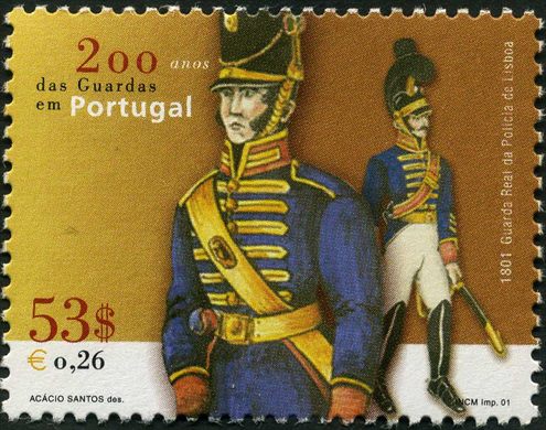 Portugal - 2001 - 200 Anos Guardas em Portugal - 53Esc