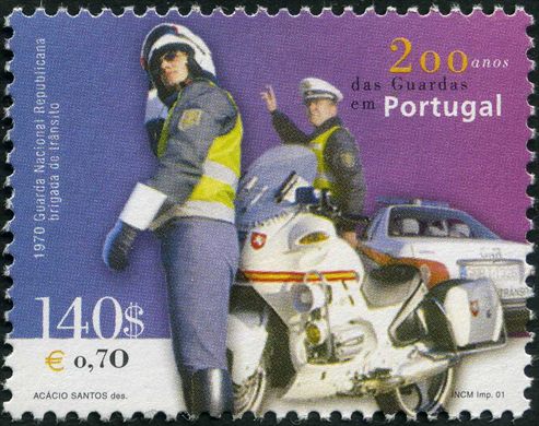 Portugal - 2001 - 200 Anos Guardas em Portugal - 140Esc
