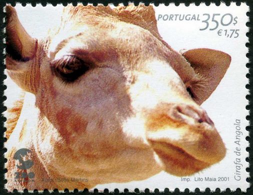 Portugal - 2001 - ZOO de Lisboa - Girafa de Angola - 350Esc