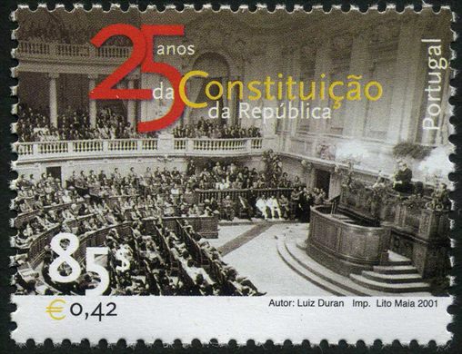 Portugal - 2001 - 25 Anos da Constituicao da Republica - 85Esc