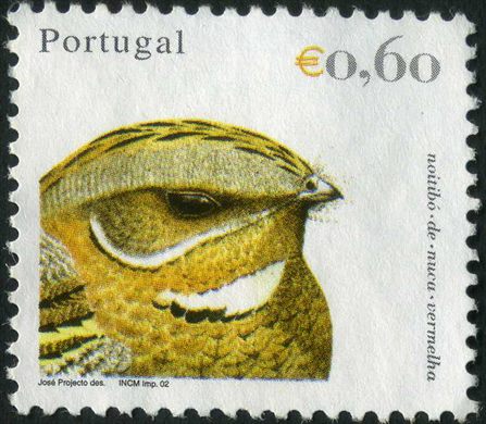 Portugal - 2002 - Aves de Portugal - Noitibo de Nuca Vermelha - 0.60Euro