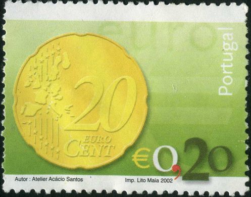 Portugal - 2002 - Introducao do Euro - 0.20Euro